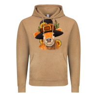 Vintage Camel Thanksgiving Cow Vintage Hoodie - NancyCooperArtShop