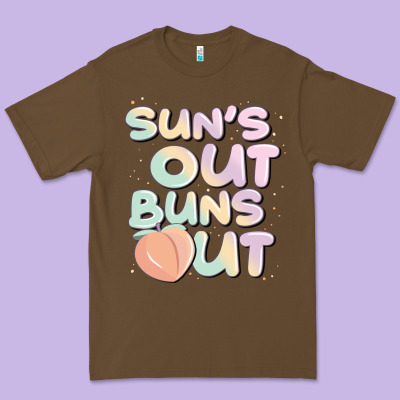 Sun's Out Buns Out Premium Tee Designed By Jahusdesignshop