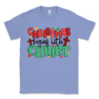 Colony Blue christmas begins with christ Classic Tee - MaliasSmallBusiness