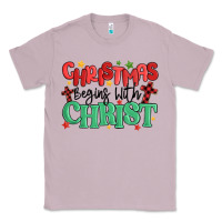 Lilac christmas begins with christ Classic Tee - MaliasSmallBusiness