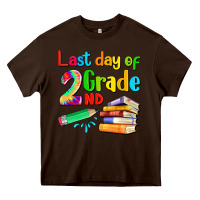 Chocolate Brown last day of second grade Heavy Core Tee - Artiststas