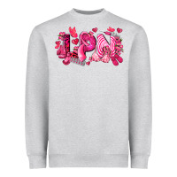 Heather Grey lpn breast cancer certified nursing assistant Heavyweight Sweatshirt - LillyAllenDesigns