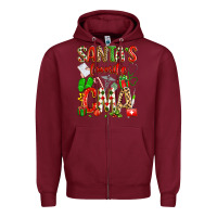 Burgundy santa's favorite cma Zipper Hoodie - texasbilliewilder