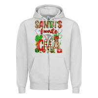 Dove Grey santa's favorite cma Zipper Hoodie - texasbilliewilder