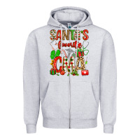 Heather Grey santa's favorite cma Zipper Hoodie - texasbilliewilder