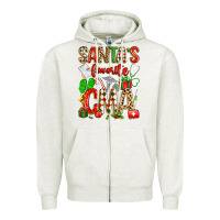 Oatmeal Heather santa's favorite cma Zipper Hoodie - texasbilliewilder