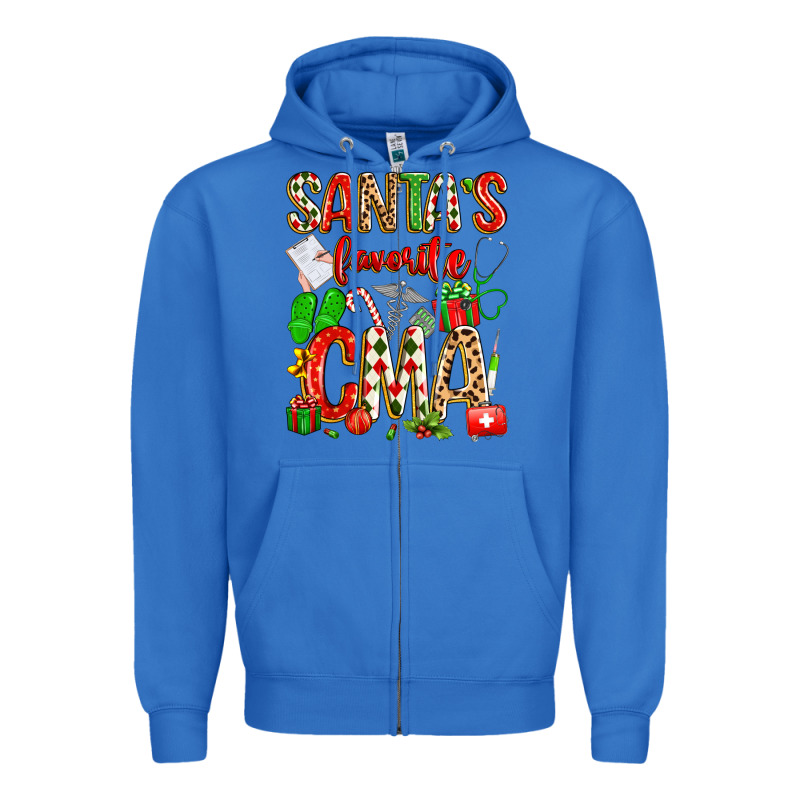 Santa's Favorite Cma Zipper Hoodie by texasbilliewilder | Teevron