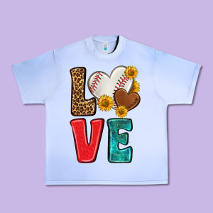 Western Love Baseball Urban Heavy Tee Designed By Nancycooperartshop