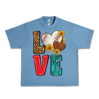 Pebble Blue western love baseball Urban Heavy Tee - NancyCooperArtShop
