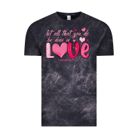 Cloud Black let all that you do be done in love Vintage Tee - MaliasSmallBusiness
