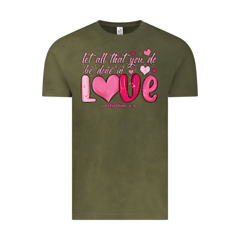 Let All That You Do Be Done In Love Vintage Tee by MaliasSmallBusiness | Teevron