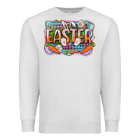 Oatmeal Heather Easter Premium Sweatshirt - CowGirlArtShop