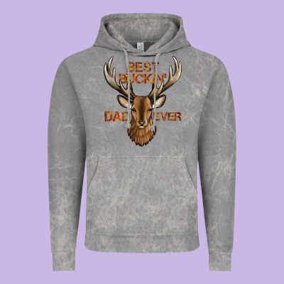 Best Buckin' Dad Ever Deer Vintage Hoodie Designed By Jasminsmagicworld