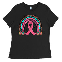 Black ribbon rainbow Ladies Tee - JahusDesignShop