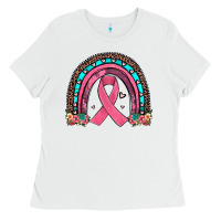 White ribbon rainbow Ladies Tee - JahusDesignShop
