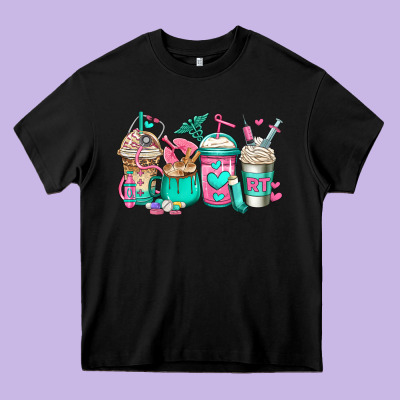 Rt Respiratory Therapist Coffee Cups Heavy Core Tee Designed By Jasminsmagicworld