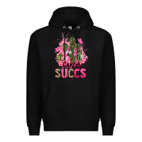 Black Cancer succs Cancer Awareness Premium Hoodie - HowdyJamesFarm