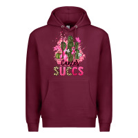 Burgundy Cancer succs Cancer Awareness Premium Hoodie - HowdyJamesFarm