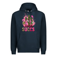 Navy Cancer succs Cancer Awareness Premium Hoodie - HowdyJamesFarm
