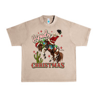 French Oak howdy christmas cowboy santa Urban Heavy Tee - MaliasSmallBusiness