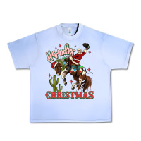 Grape Ice howdy christmas cowboy santa Urban Heavy Tee - MaliasSmallBusiness