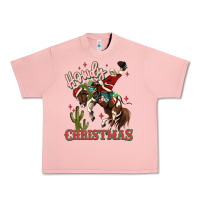 Salmon howdy christmas cowboy santa Urban Heavy Tee - MaliasSmallBusiness