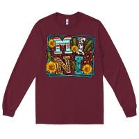 Burgundy western leopard mini Long Sleeve Tee - LillyAllenDesigns