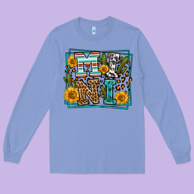 Western Leopard Mini Long Sleeve Tee Designed By Lillyallendesigns