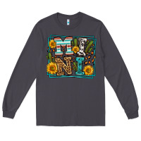 Smoke western leopard mini Long Sleeve Tee - LillyAllenDesigns