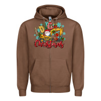 Chestnut i dig christmas Zipper Hoodie - texasbilliewilder