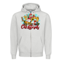 Dove Grey i dig christmas Zipper Hoodie - texasbilliewilder
