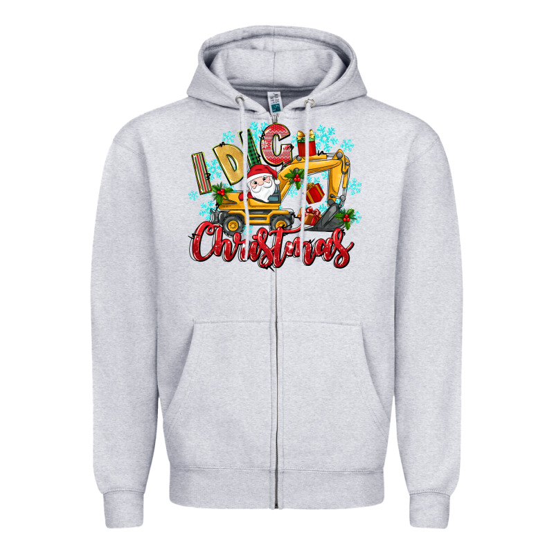 I Dig Christmas Zipper Hoodie by texasbilliewilder | Teevron