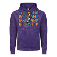 Cloud Purple boy mama lightning bolt Vintage Hoodie - MaliasSmallBusiness