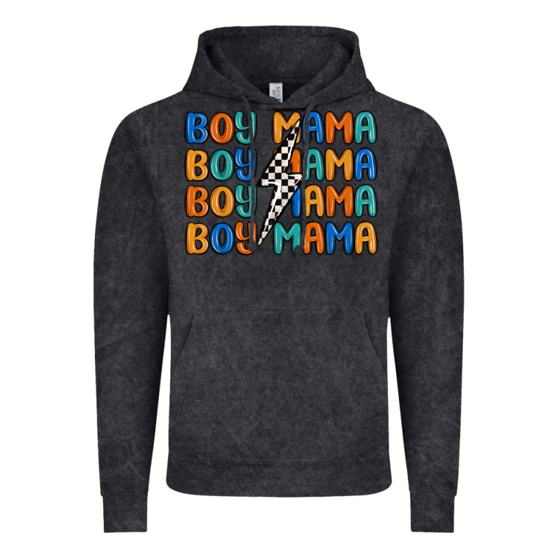 Boy Mama Lightning Bolt Vintage Hoodie by MaliasSmallBusiness | Teevron