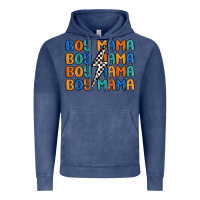Vintage Denim boy mama lightning bolt Vintage Hoodie - MaliasSmallBusiness