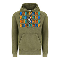 Vintage Olive boy mama lightning bolt Vintage Hoodie - MaliasSmallBusiness
