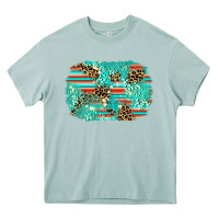 Arona leopard turquoise glitter background Heavy Core Tee - AdoDesignShop