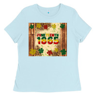Baby Blue juneteenth 1865 Ladies Tee - Artiststas
