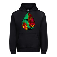 Black african masks teardrop  3 Urban Hoodie - BundleAndBundleShop