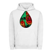 Pigment Lunar Rock african masks teardrop  3 Urban Hoodie - BundleAndBundleShop