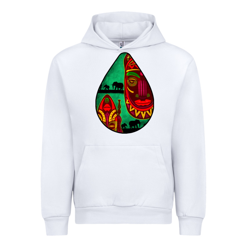 African Masks Teardrop  3 Urban Hoodie by BundleAndBundleShop | Teevron