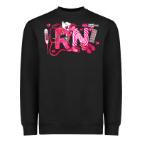 Black rn breast cancer registered nurse Heavyweight Sweatshirt - LillyAllenDesigns