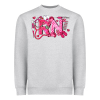 Heather Grey rn breast cancer registered nurse Heavyweight Sweatshirt - LillyAllenDesigns