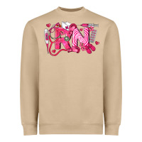 Mushroom rn breast cancer registered nurse Heavyweight Sweatshirt - LillyAllenDesigns