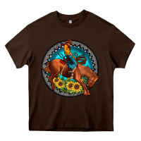Chocolate Brown gemstone rodeo Heavy Core Tee - JahusDesignShop