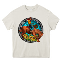 Cream gemstone rodeo Heavy Core Tee - JahusDesignShop