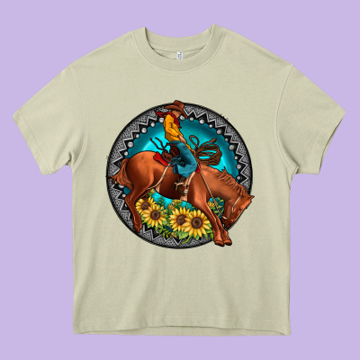 Gemstone Rodeo Heavy Core Tee Designed By Jahusdesignshop