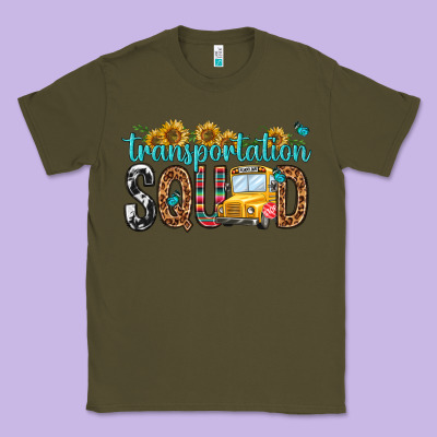 Transportation Squad Classic Tee Designed By Nancycooperartshop