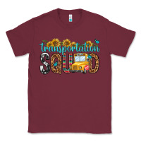 Burgundy transportation squad Classic Tee - NancyCooperArtShop