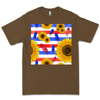 Cacao patriotic sunflowers Premium Tee - BundleAndBundleShop